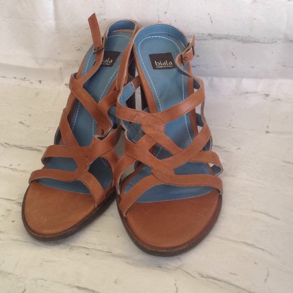 Biala Brown Heeled Sandal - Picture 2 of 5